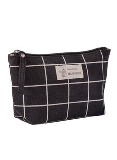 Fabric Zipper Coin Pouch Multi-use Canvas OrganizerTRUMP BLACK CHECK TRUMP BLACK CHECK