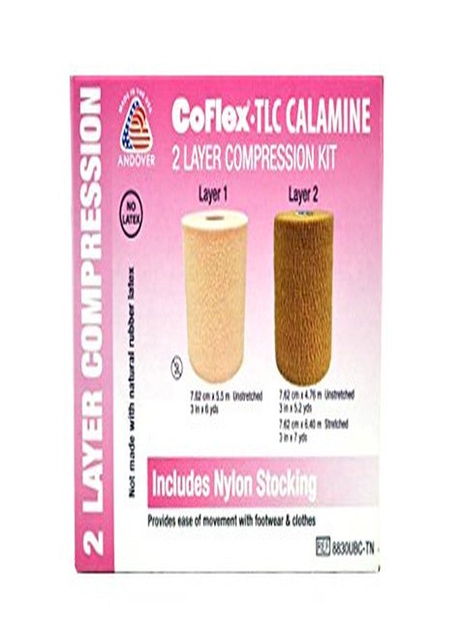 Andover Coated Products Coflex Ubc Two Layer Compression Bandage Kit - 3" X 6 Yards - Image 2