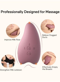 Momcozy Momcozy Warming Lactation Massager 2-in-1, Soft Breast Massager for Breastfeeding, Heat + Vibration Adjustable for Clogged Ducts, Improve Milk Flow, Engorgement  - Image 5