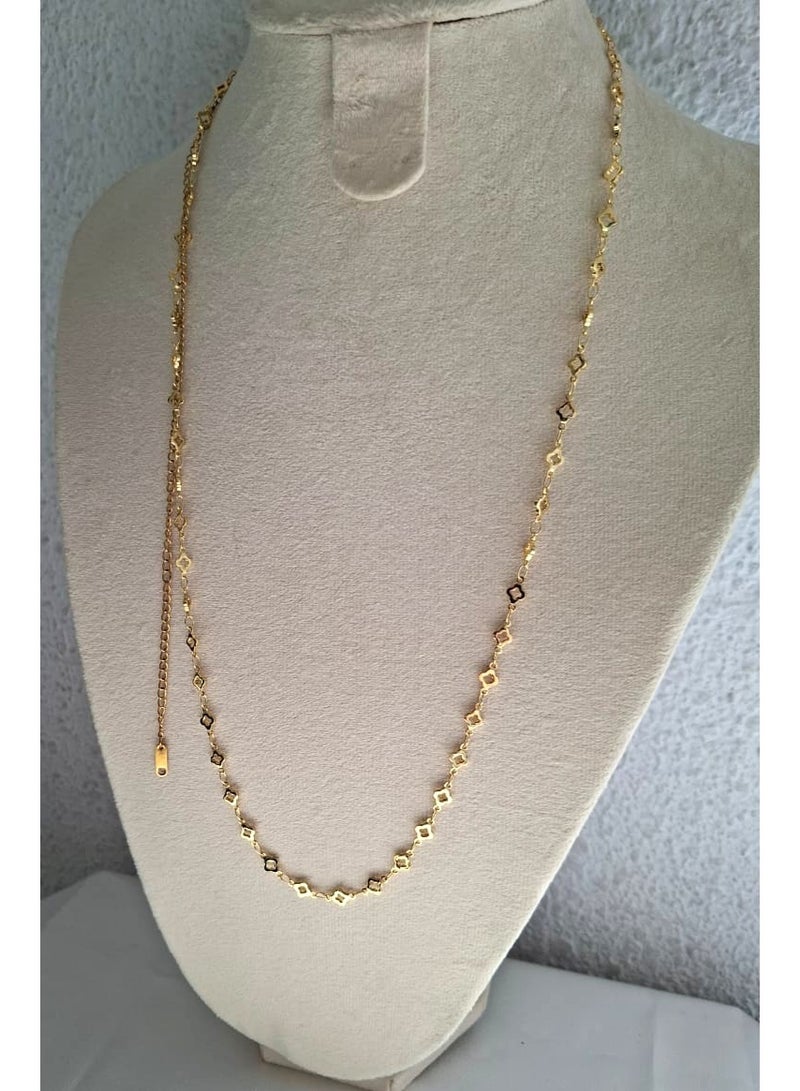 18k plated  Rhombus Necklace - Image 1