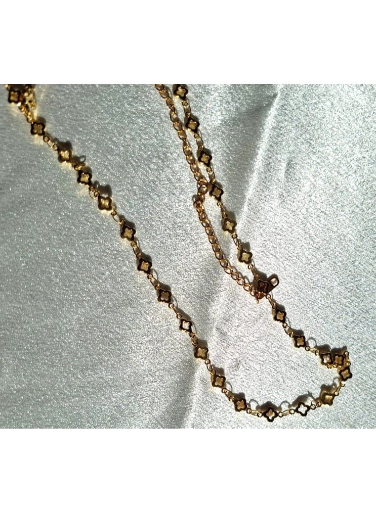 18k plated  Rhombus Necklace - Image 4