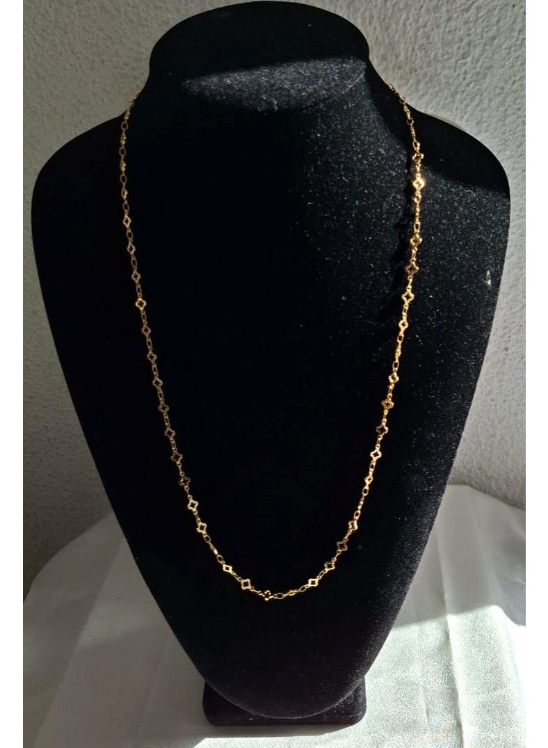 18k plated  Rhombus Necklace - Image 5