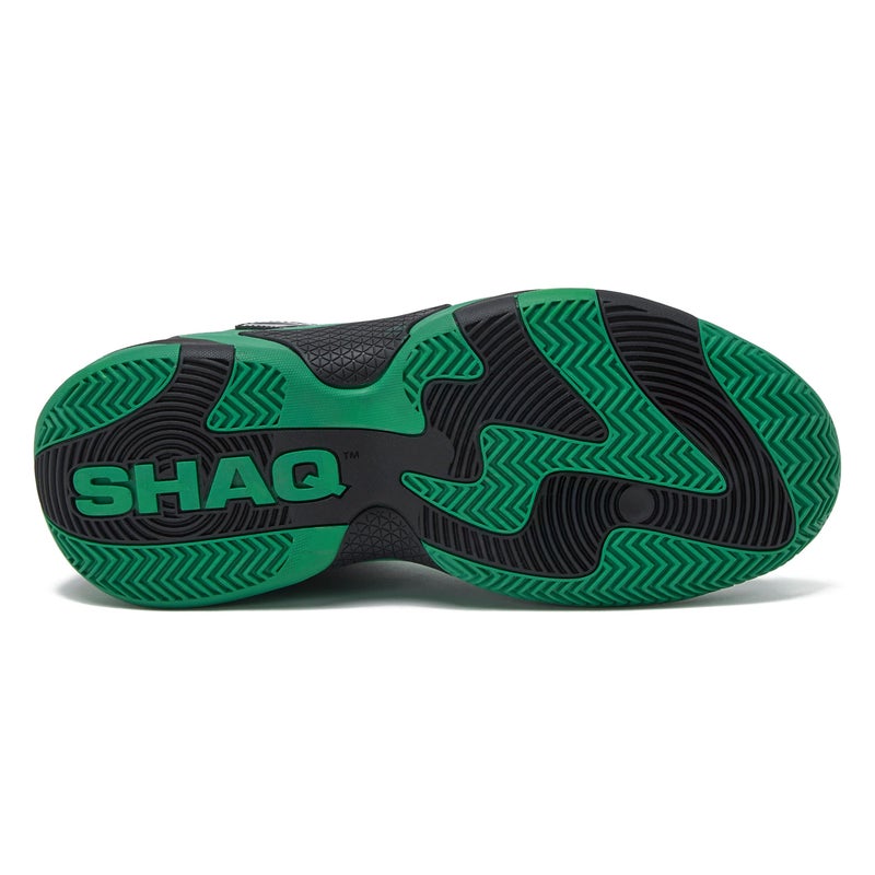 SHAQ Devastator 2.0 High Top Basketball Shoes for Men, Indoor or Outdoor Court Basketball Mens Sneakers - Black, White, Green or Blue Size 8 to 13 - Dark Green/Black, 10 Medium - Image 5