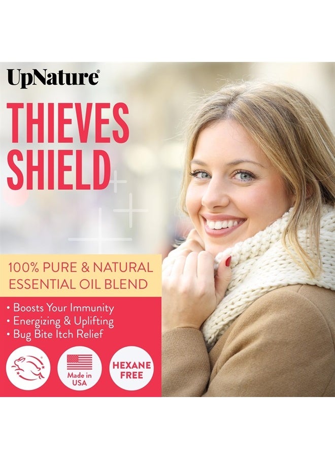 upnature - Thieves Shield Essential Oil - 2oz - Thief & Robbers Germ Fighter Protective Blend, Keep Your Immunity On Guard with Clove Oil & Cinnamon Essential Oil Therapeutic Grade - Image 1