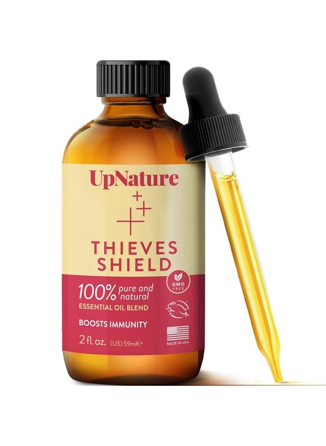 upnature - Thieves Shield Essential Oil - 2oz - Thief & Robbers Germ Fighter Protective Blend, Keep Your Immunity On Guard with Clove Oil & Cinnamon Essential Oil Therapeutic Grade - Image 1