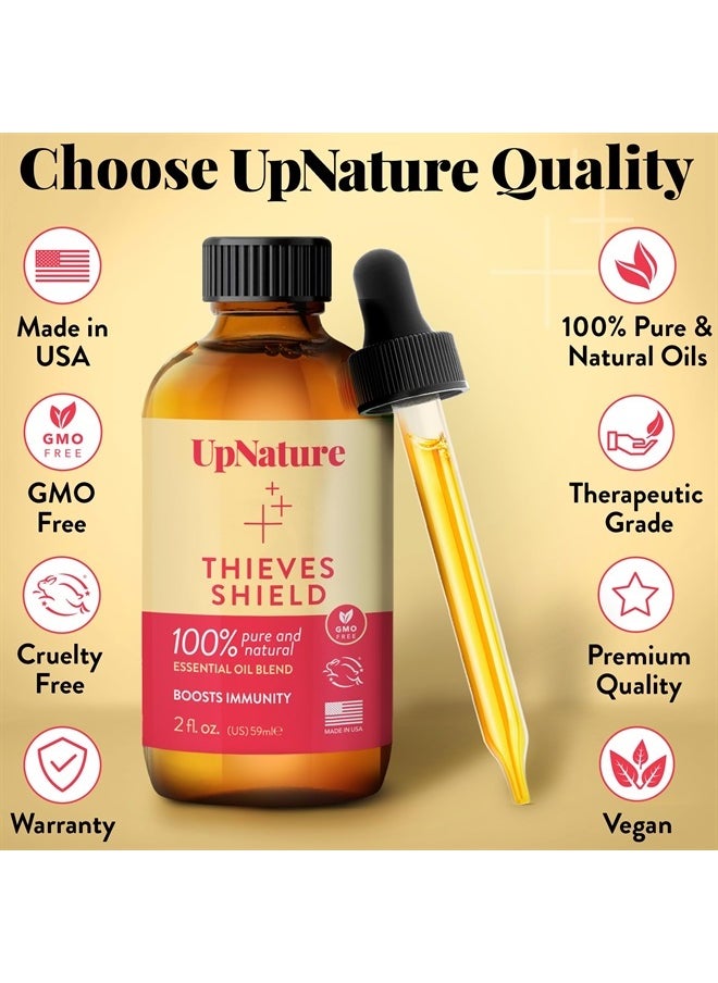 upnature - Thieves Shield Essential Oil - 2oz - Thief & Robbers Germ Fighter Protective Blend, Keep Your Immunity On Guard with Clove Oil & Cinnamon Essential Oil Therapeutic Grade - Image 1