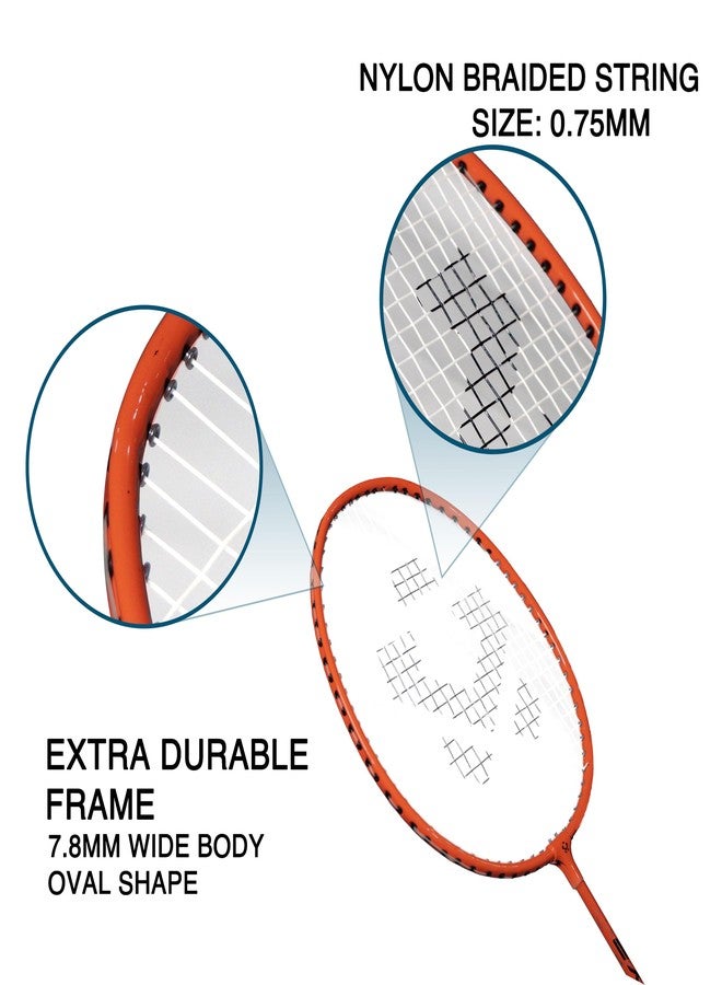 Vinex Badminton Racquet - VTEC 150 Lightweight & Durable, Ideal for Beginners & Intermediate Players (Pack of: 2 Pcs Racquet and 1Pcs of Polyester Fabric Bags) - Image 5