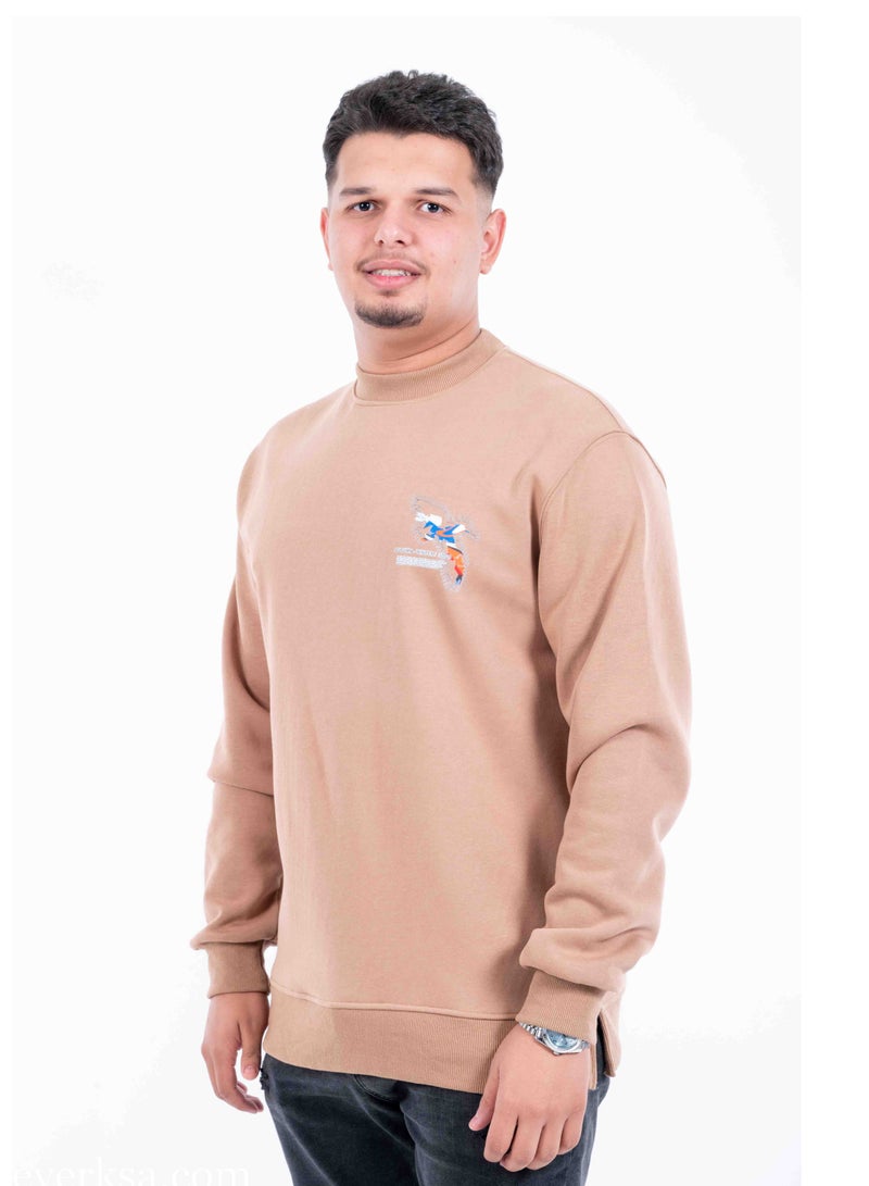 Everest Beige Oversized Sweater  - Image 1