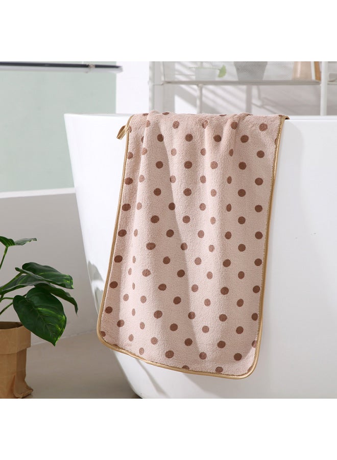 Gift Towel, Warp-knitted Coral Velvet Dot Towel, Embroidered Logo, Holiday Souvenir Towel, Gift Box Customization