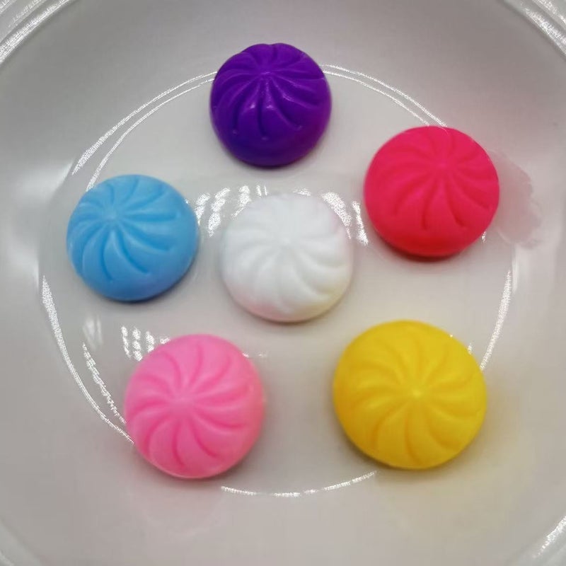 Small-Sized Bun Stress Relief Toy, Multi-Colored Milk-Scented Slow-Rebound Squishy Toy for Stress Relief - Image 3