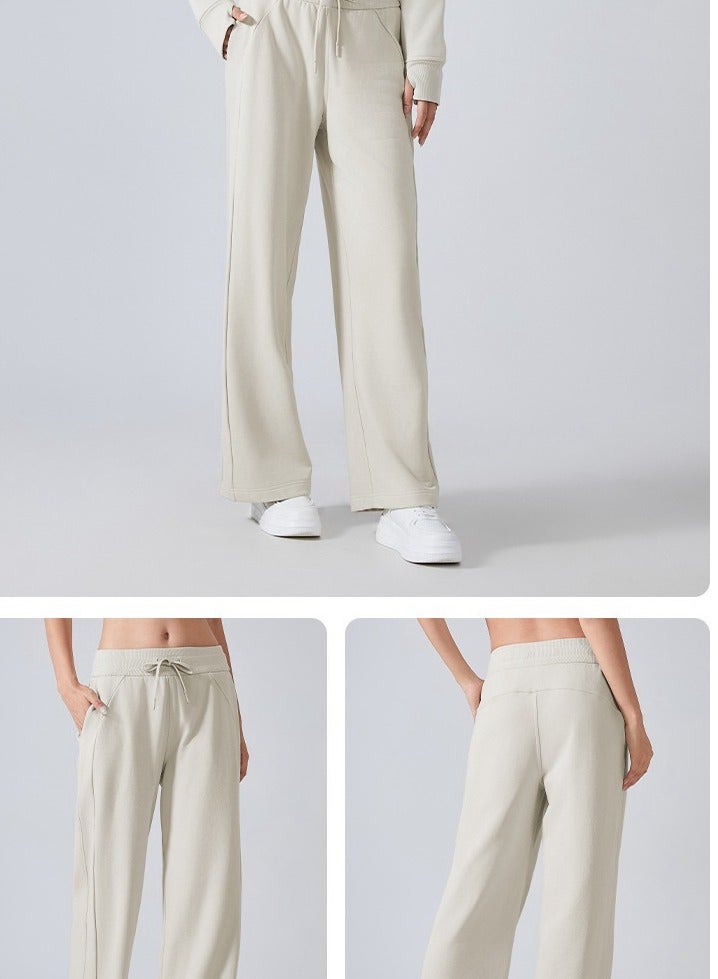 Fashionable And Versatile Sports High Waist Slimming Casual Loose Wide Leg Pants Yoga Pants - Image 2