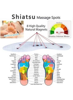 Generic Magnetic Therapy Insoles Magnetic Massage Insoles Reflexology Foot Massage Relief Plantar Fasciitis Ventilation Shoes Washable and Cuttable Fits Men Women One Pair Size Unisex  - Image 2