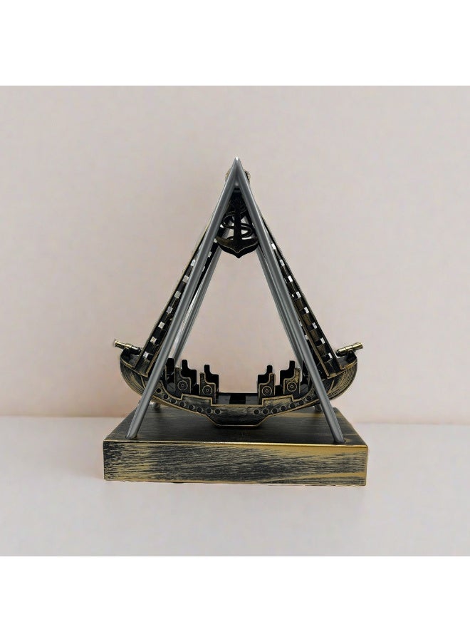 Creative Pirate Ship Perpetual Motion Device - Infuse Your Desk with Adventure Spirit  - Image 3