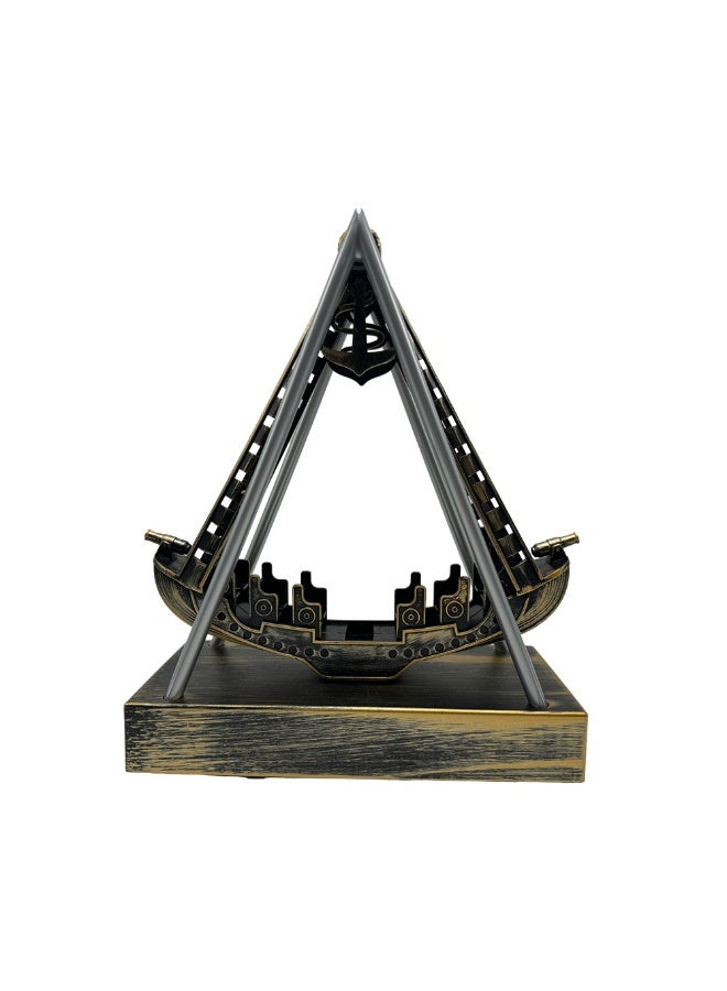 Creative Pirate Ship Perpetual Motion Device - Infuse Your Desk with Adventure Spirit  - Image 4