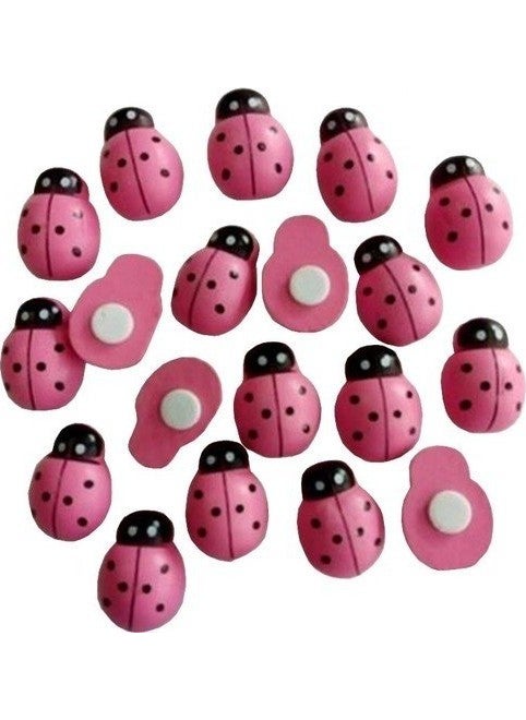 CICI Pink Ladybug Adhesive 100 Pieces  - Image 3