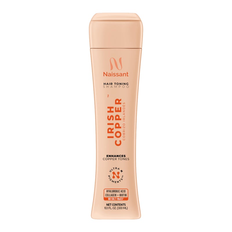 naissant Irish Copper Hair Toning Shampoo | Ultra High-Purity Pigments | Deposits Deep Copper Tone | Hyaluronic Acid, Collagen & Biotin | Paraben, Ammonia & Sulfate Free | 10.1 Fl. Oz (Packagin May Vary) - Image 1