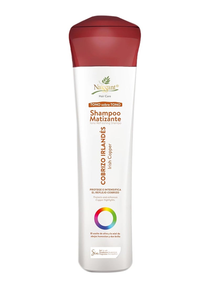 Naissant naissant Irish Copper Hair Toning Shampoo | Color Depositing | Refresh & Neutralize Brassy Tones | Paraben, Ammonia & Sulfate Free | Pro-Vitamin B5, Olive Oil & Honey (Cobrizo) 10.1 Fl Oz  - Image 1