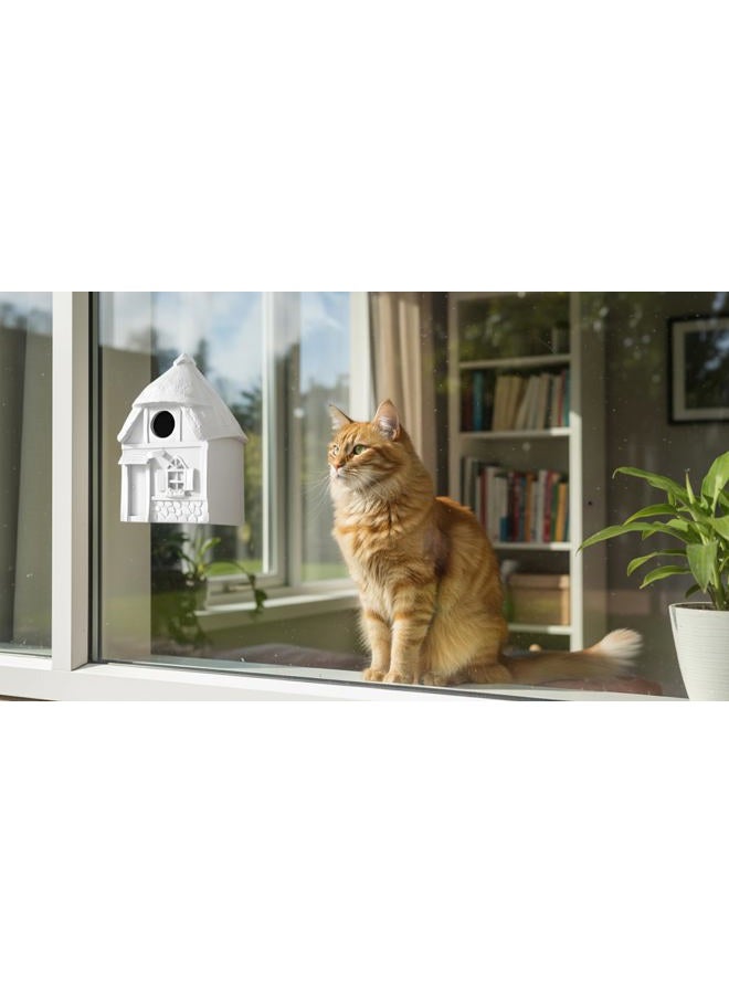 CEDAR ALPHA Water Proof Window View Bird House for Outside with 3 Powerful Hooks,Vinyl Birdhouse for Viewing Inside,10 Years Performance - Image 5