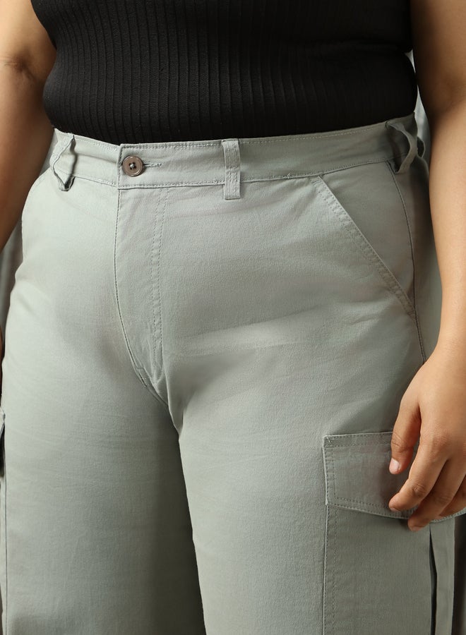 هاي ستار بنطلون هاي ستار بقصة عادية وخصر مرتفع للمقاسات الكبيرة - Image 4