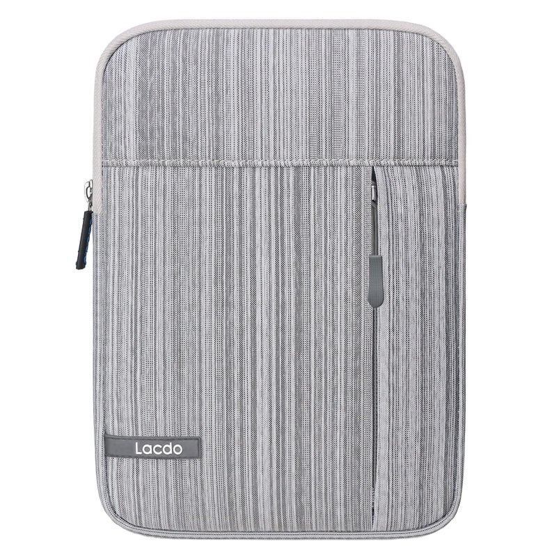 Lacdo iPad Mini 7 Sleeve, iPad Mini Case Bag, Tablet Sleeve Case for iPad Mini 7 (A17 Pro)/6/5/4/3/2, Samsung Galaxy Tab A7 Lite 8.7"/Galaxy Tab A 8.0" Protective Tablet Bag Water Repellent, Dark Gray - Image 1