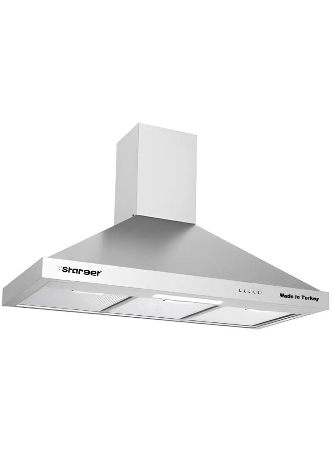 Starget Starjet Stainless Steel Pyramid Cooker Hood, 90 cm, 3 Speeds, ST-1905TR - Silver