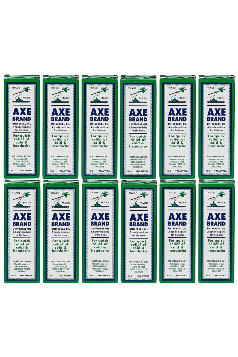 Axe Universal Oil For Quick Relief Of Cold And Headache 14ml (Pack of 12) - Image 1
