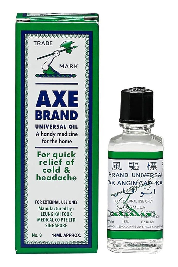 Axe Universal Oil For Quick Relief Of Cold And Headache 14ml (Pack of 12) - Image 2