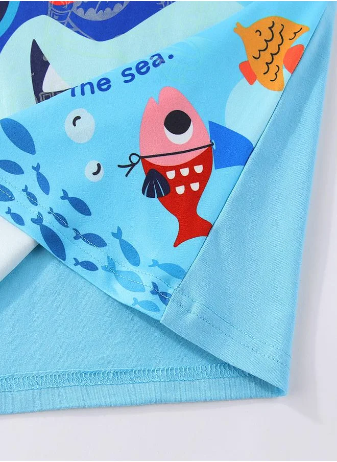 babyqlo Undersea Friends Glow-in-the-Dark PJs for Boys