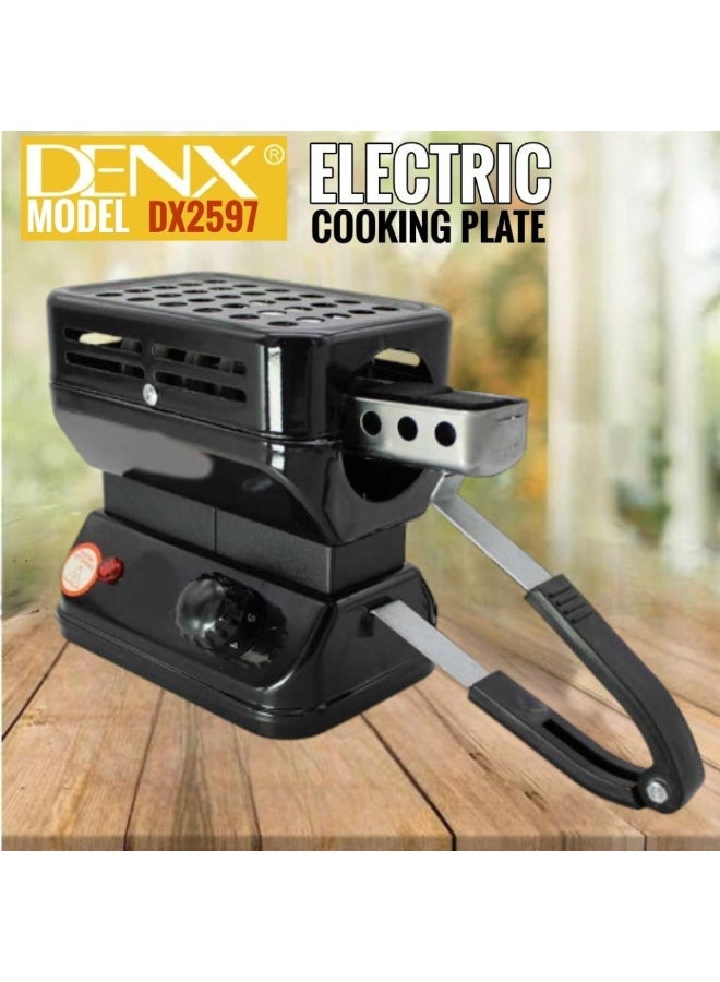 Denx Multifunctional Electric Charcoal Starter with Removable Handle, Suitable for Igniting Charcoal, Preparing Coffee and Tea, and Heating Food - Image 3