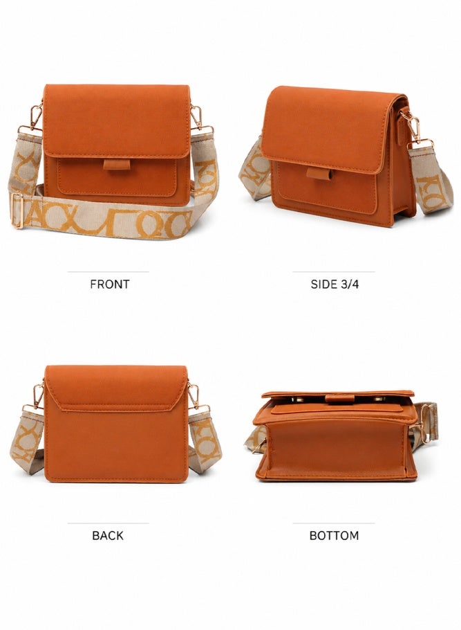 Women's Versatile PU leather Shoulder Bag, Ladies Retro Fashion Crossbody Bag Sling Bag Side Bag Carry Bag, Daily Commuting Handbag Tote Bags Clutch Bag Satchel Bag for Girls/College Students - Image 4