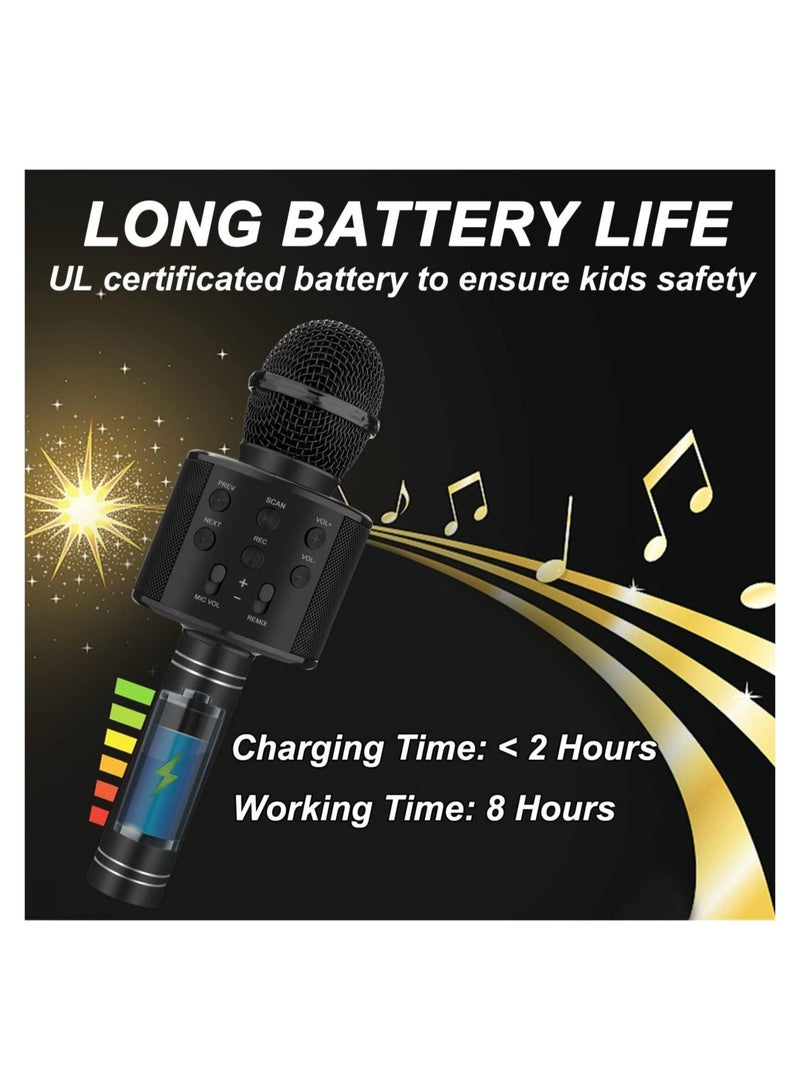 ELTRAZONE Bluetooth Karaoke Microphone Wireless Portable Singing Microphone for Kids Adults Karaoke Machine for Kids Toys Birthday Gifts Ideas for 3 4 5 6 7 8 9 10 11 12 Year Old Girls Boys Teens - Image 5
