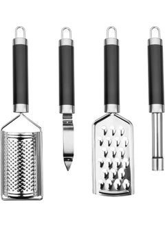 5DM Black Handle Stainless Steel 4-Piece Combined Kitchen Set 