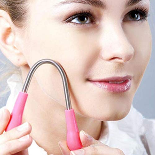 Digital Shoppy Facial Hair Spring Stick Removal Threading Tool Epilator - Pink - Image 1
