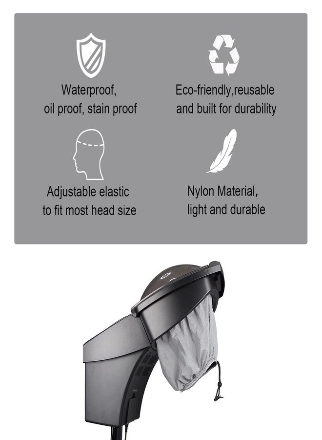 Elitzia Hair Steamer Use with Shampoo Bowl Hair Wash Reclining Chair Micro Mist Hair Steamer Mister Hooded Hair Care Professional (Gray Water Proof) - Image 2