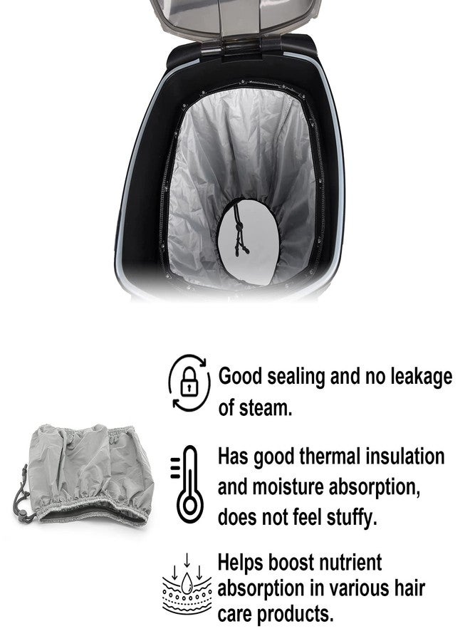 Elitzia Hair Steamer Use with Shampoo Bowl Hair Wash Reclining Chair Micro Mist Hair Steamer Mister Hooded Hair Care Professional (Gray Water Proof) - Image 4