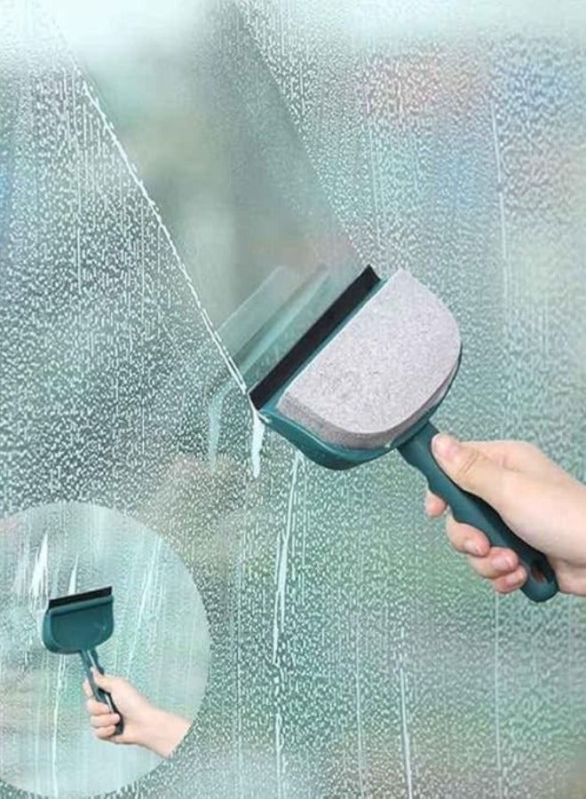 Executive LLC Professional Window Cleaner 2-in-1 Cleaning Tool for Shower Bathroom Mirror Glass Cleaning Tiles (Green) - Image 4