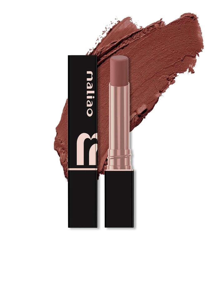 Maliao Super Non-Transfer Lipstick - Long-Lasting Matte Finish | Smudge - Proof Formula | Caramel nude, 3.8g - Image 2