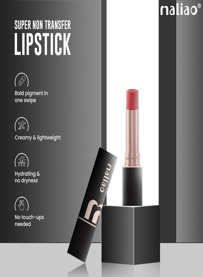 Maliao Super Non-Transfer Lipstick - Long-Lasting Matte Finish | Smudge - Proof Formula | Caramel nude, 3.8g - Image 4