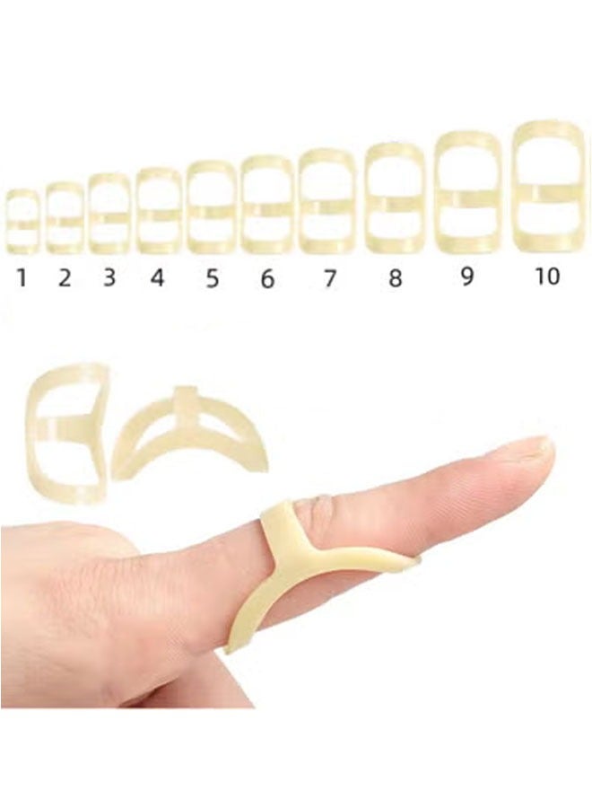 10Pcs Oval Finger Splints, Trigger Finger Splint for Trigger/Mallet/Arthritis/Straightening, Finger Brace Support - Image 1