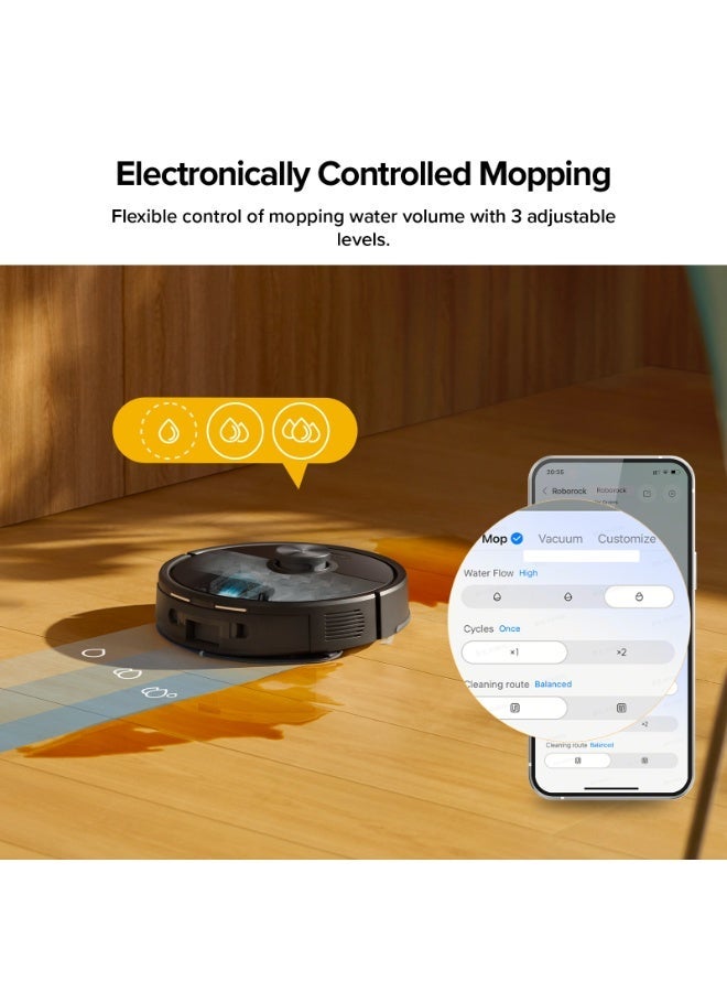 roborock Q7 Pro Max+ Robot Vacuum and Mop Up to 7-9 Weeks Self-Empty 13000Pa Suction Dual Anti-Tangle System for Pet Hair & Carpet PreciSense LiDAR Navigation App Control Black - Image 5