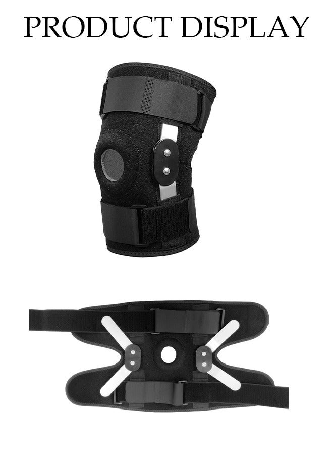 DUNISO Knee Pad Knee Brace with Side Stabilizers and Patella Gel Pads Adjustable Compression Knee Support Braces for Knee Pain Meniscus Tear ACL MCL Arthritis Joint Pain Relief Injury Recovery - Image 5