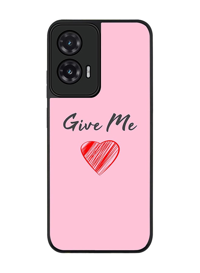 Stylizedd For Motorola Moto G35 Case,Slim fit Camera Protection, Shockproof Thin Phone cover  - Give me love