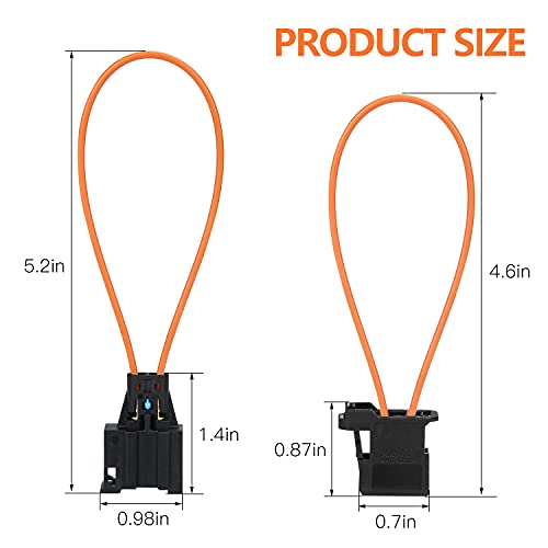 Mellbree 2Pcs Fiber Optic Loop, Female and Male Fiber Optic Bypass Loop Adapter Connector Diagnostic Device Tool Compatible for Benz Audi Mercedes BMW VW Porsche Most Optical System - Image 4