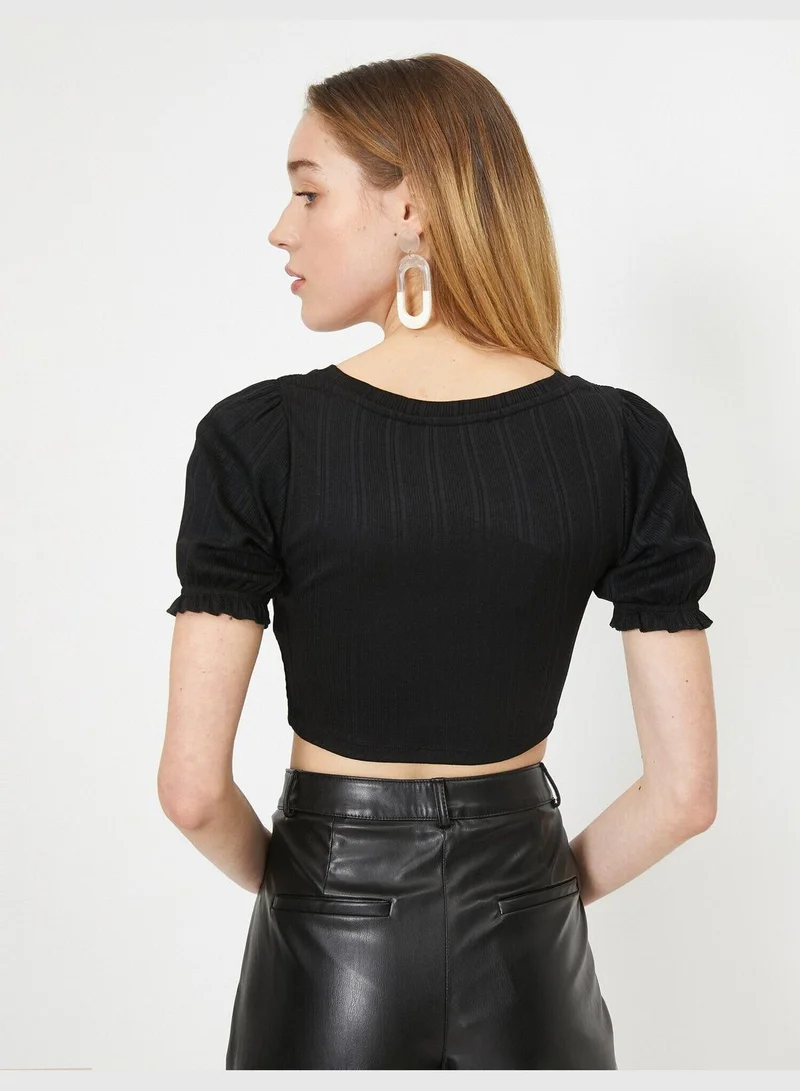 KOTON Frill Detailed T-Shirt