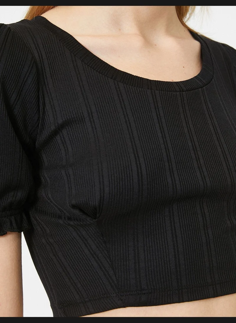 KOTON Frill Detailed T-Shirt