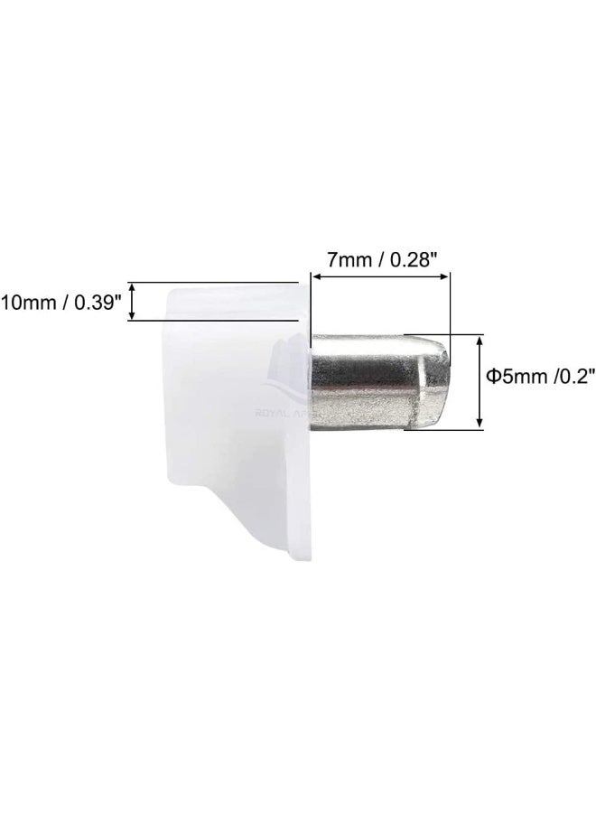Royal Apex 10 Pcs Shelf Support Plastic Pegs-Cabinet Shelf Bracket Holder Clips For Kitchen Furniture Bookshelves Supplies  - Image 2
