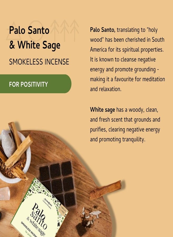 Aromafume Palo Santo & White Sage Smokeless Incense Bricks & Tree of Life Burner | 2x9 Bricks | Aromatherapy | Essential Oils Based | Natural Air fresheners for Home | Spiritual Smudging Meditation Accessories - Image 4