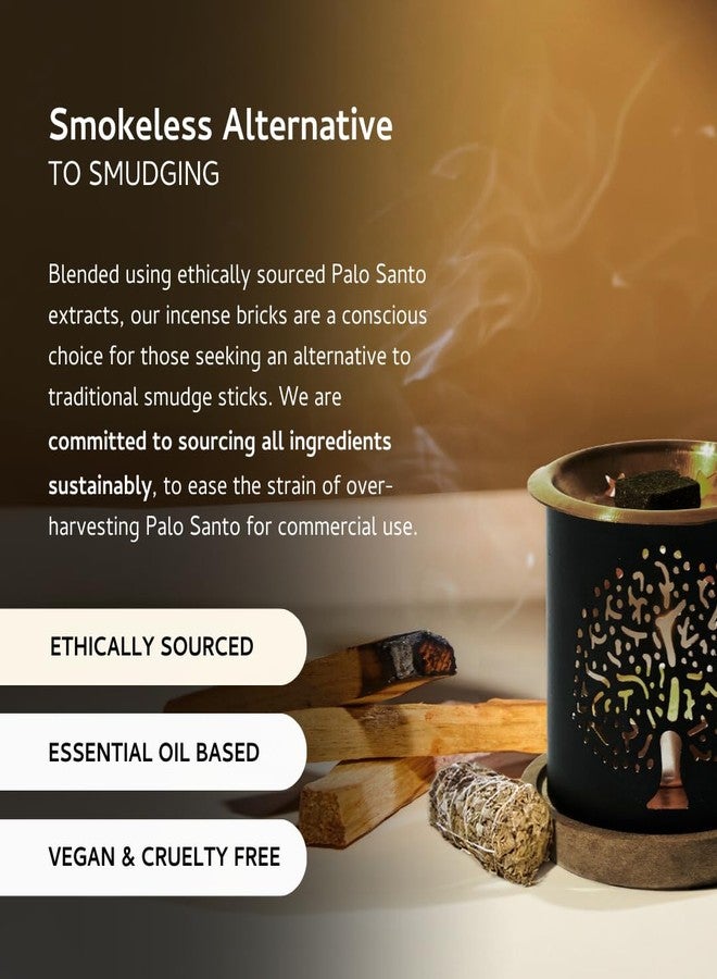 Aromafume Palo Santo & White Sage Smokeless Incense Bricks & Tree of Life Burner | 2x9 Bricks | Aromatherapy | Essential Oils Based | Natural Air fresheners for Home | Spiritual Smudging Meditation Accessories - Image 5