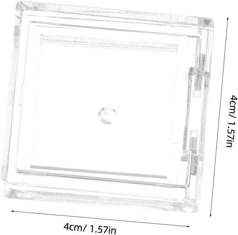 4pcs Square Eyeshadow Pans Refillable Transparent Makeup Cases for Women Durable Blush Lip Balm Storage Lightweight Travel-friendly Makeup Lovers - Image 2