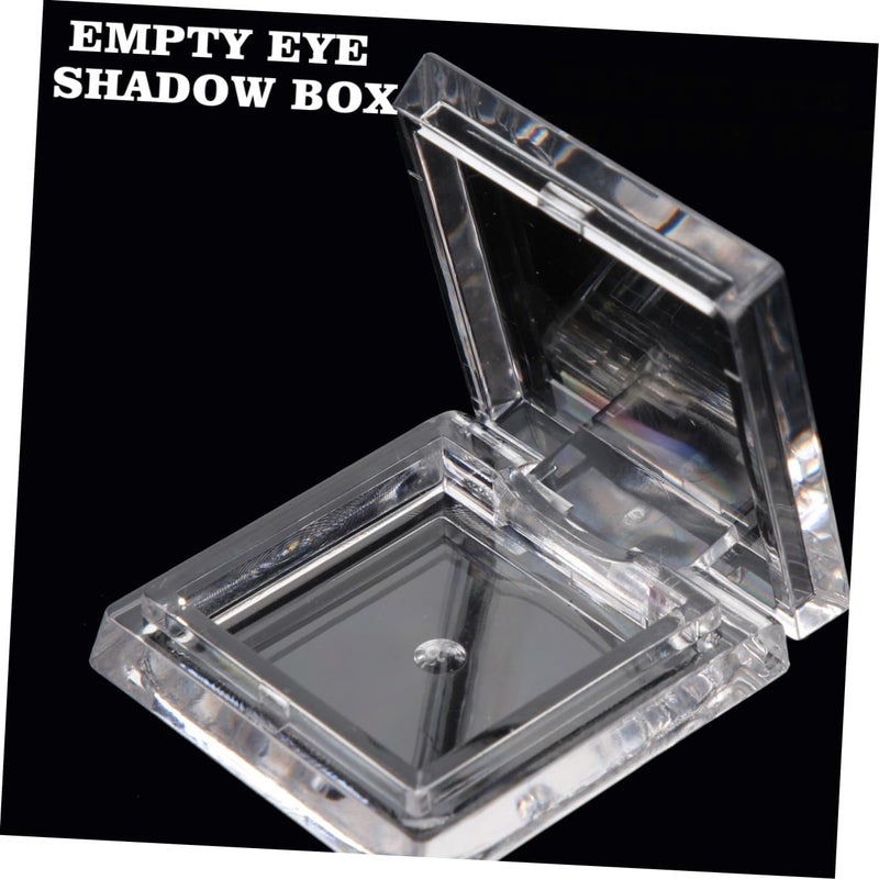 4pcs Square Eyeshadow Pans Refillable Transparent Makeup Cases for Women Durable Blush Lip Balm Storage Lightweight Travel-friendly Makeup Lovers - Image 5